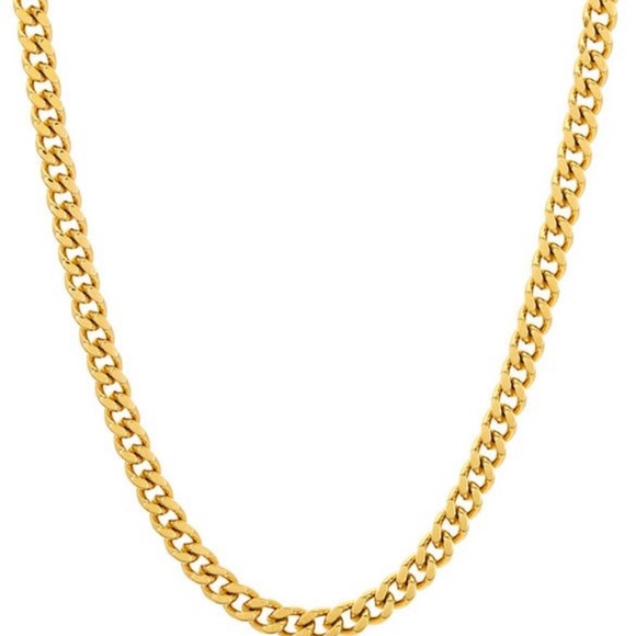 Adornia Jewelry - ADORNIA 14k Cuban Chain Necklace
